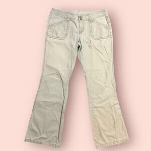 Vintage Y2K Aeropostale Low Rise Khaki Granola Girl Bootcut Pants / Size 13 14